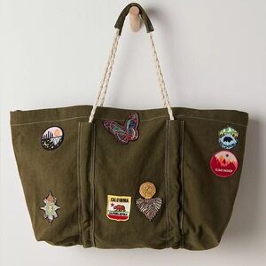 FREE PEOPLE Been There Badge Tote Bag NWT $128